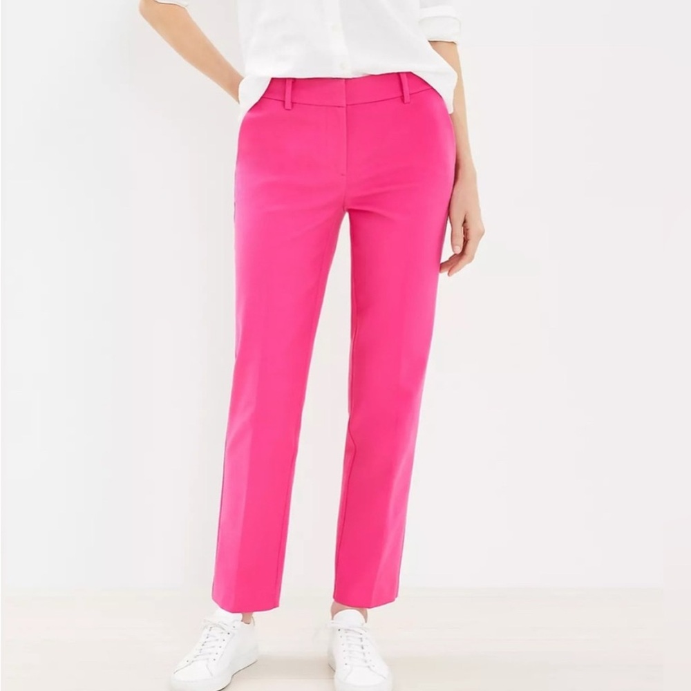 LOFT Pink Straight Leg Pants
